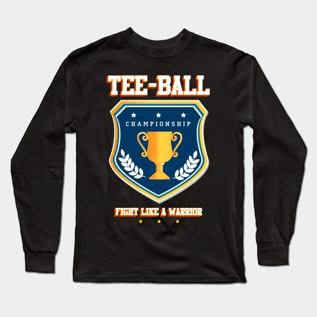 Tee-ball Long Sleeve T-Shirt by Baim_Art